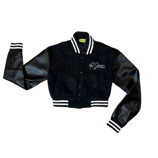 “Crop A” Wmz Letterman Jacket