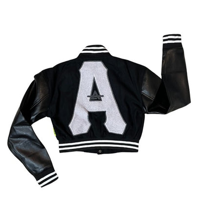 “Crop A” Wmz Letterman Jacket